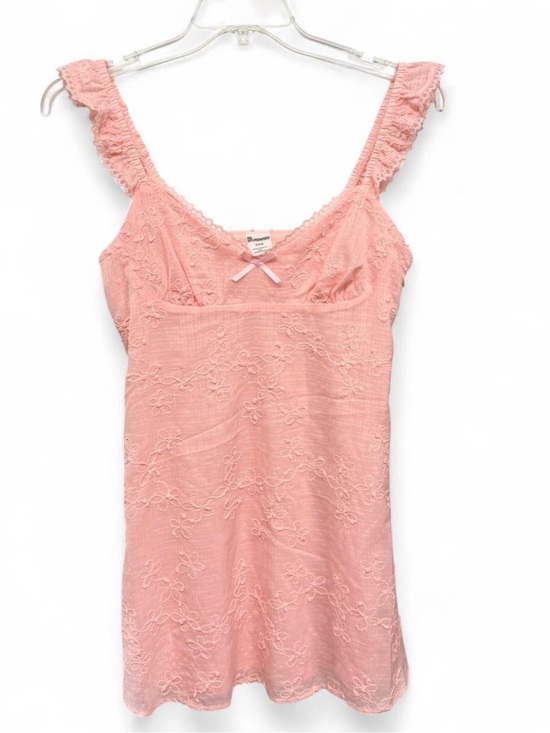 No Boundaries Dresses & Skirts - No Boundaries Blush Pink Lace Ruffle Strap Mini Dress